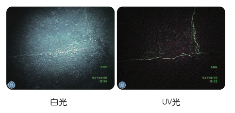 紫外熒光UV工業(yè)內窺鏡-滲透檢測與內窺檢測在無損檢測中的結合應用